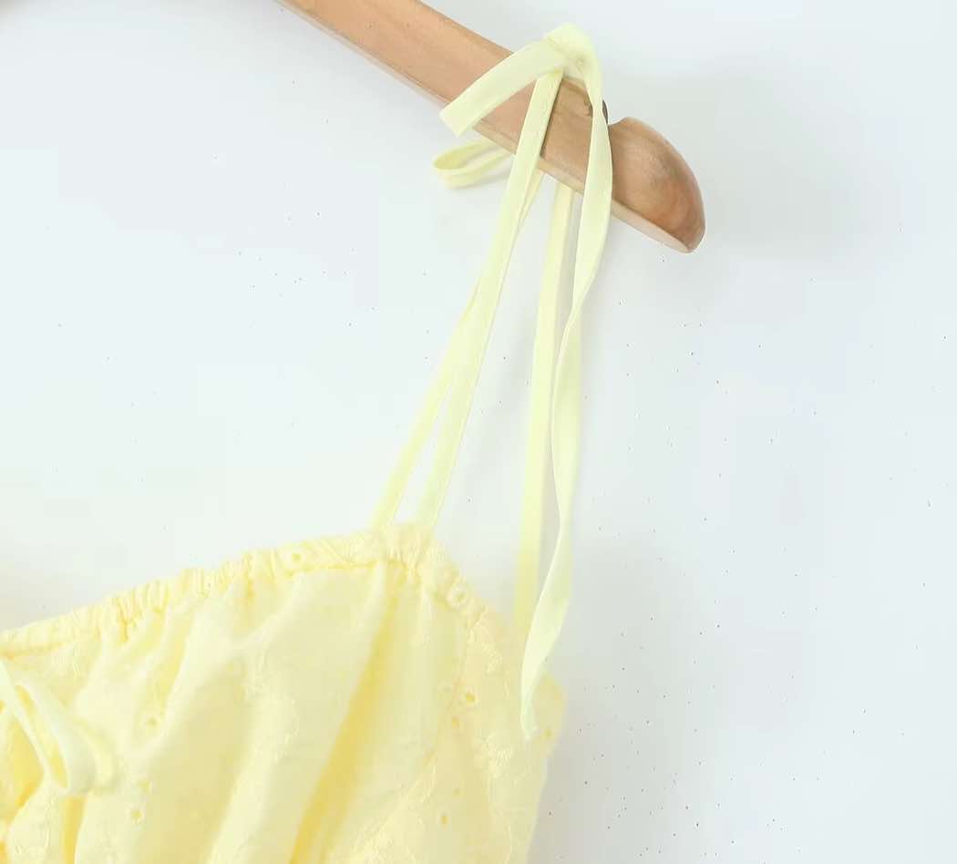 LEMON SORBET FLARE DRESS