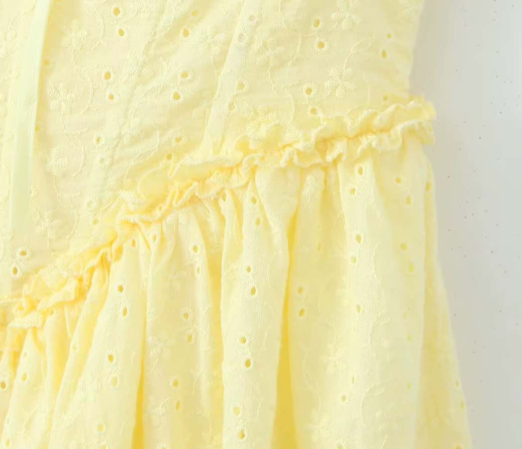 LEMON SORBET FLARE DRESS