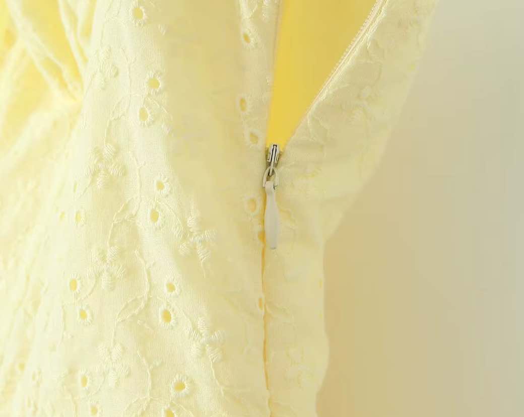 LEMON SORBET FLARE DRESS