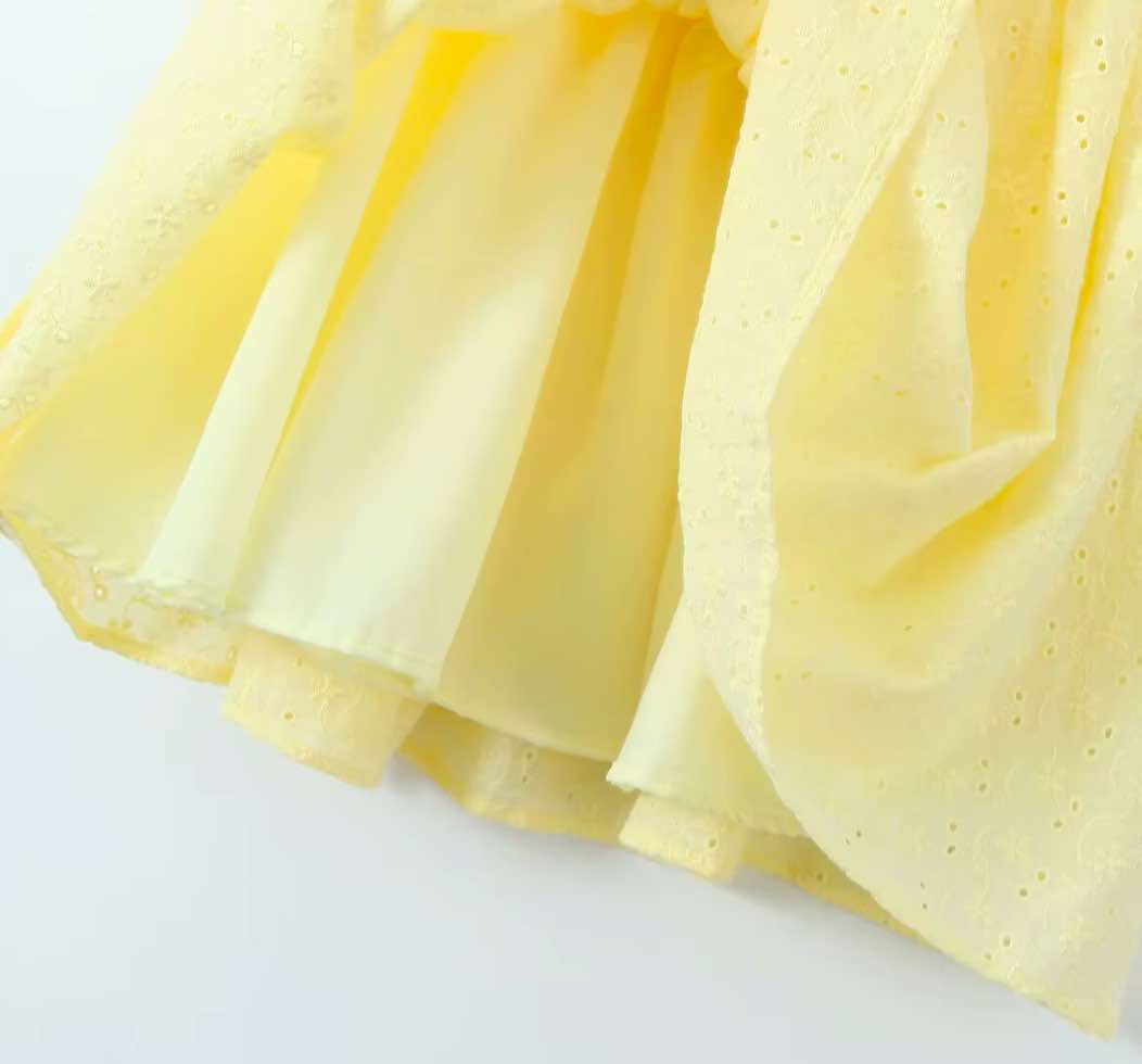 LEMON SORBET FLARE DRESS